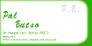 pal butso business card